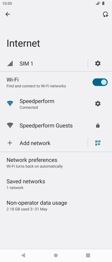 Press the Home key to return to the home screen.