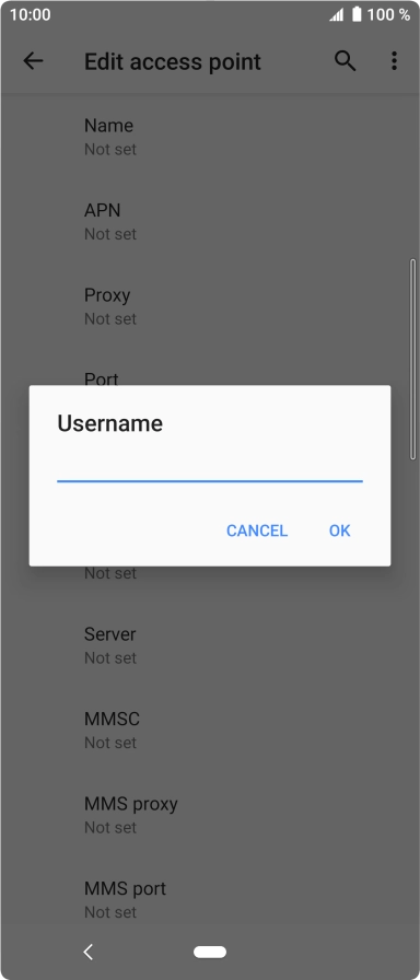 Key in eesecure and press OK.