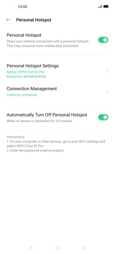Press the Home key to return to the home screen.