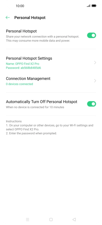 Press the Home key to return to the home screen.