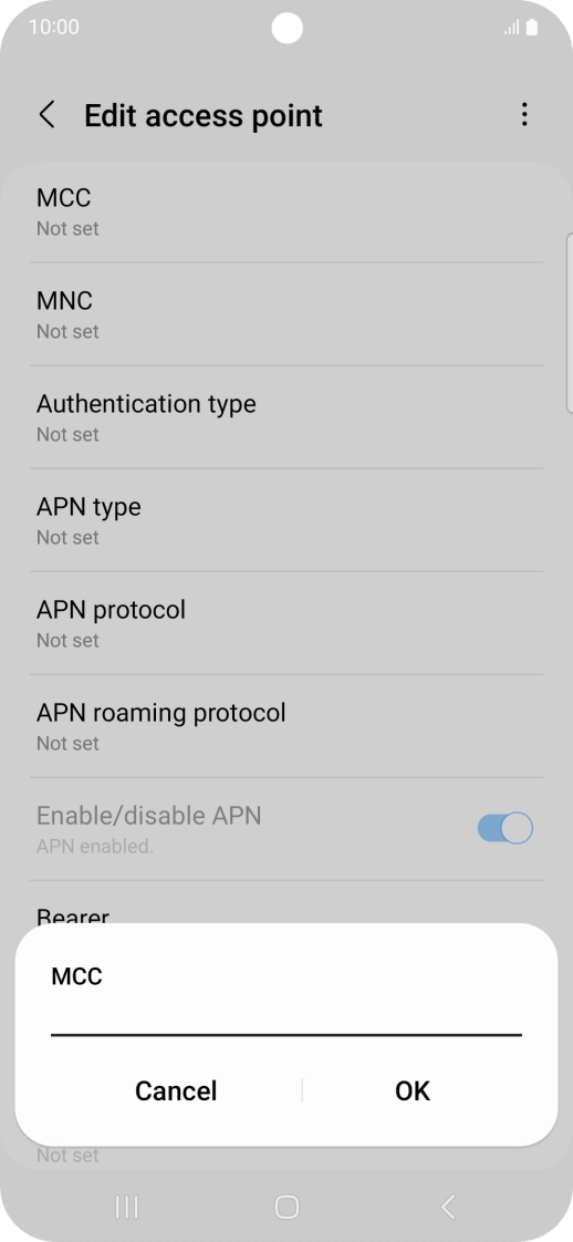 Key in 234 and press OK.