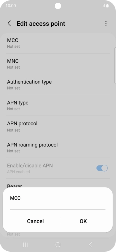 Key in 234 and press OK.