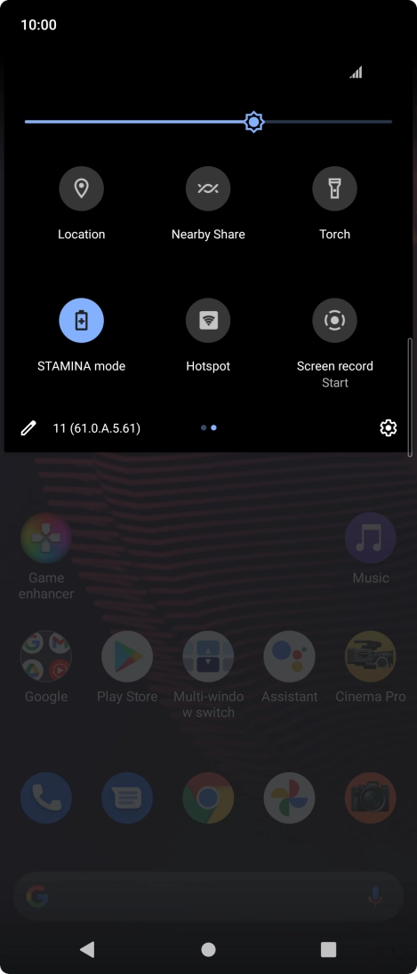 Press the Home key to return to the home screen.