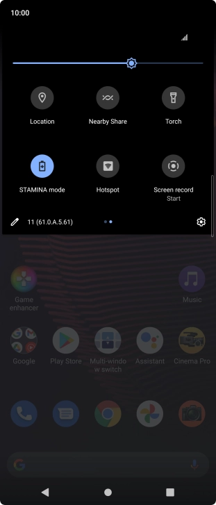 Press the Home key to return to the home screen.