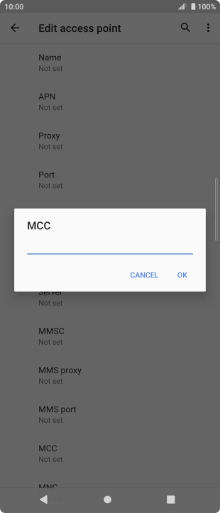 Key in 234 and press OK.