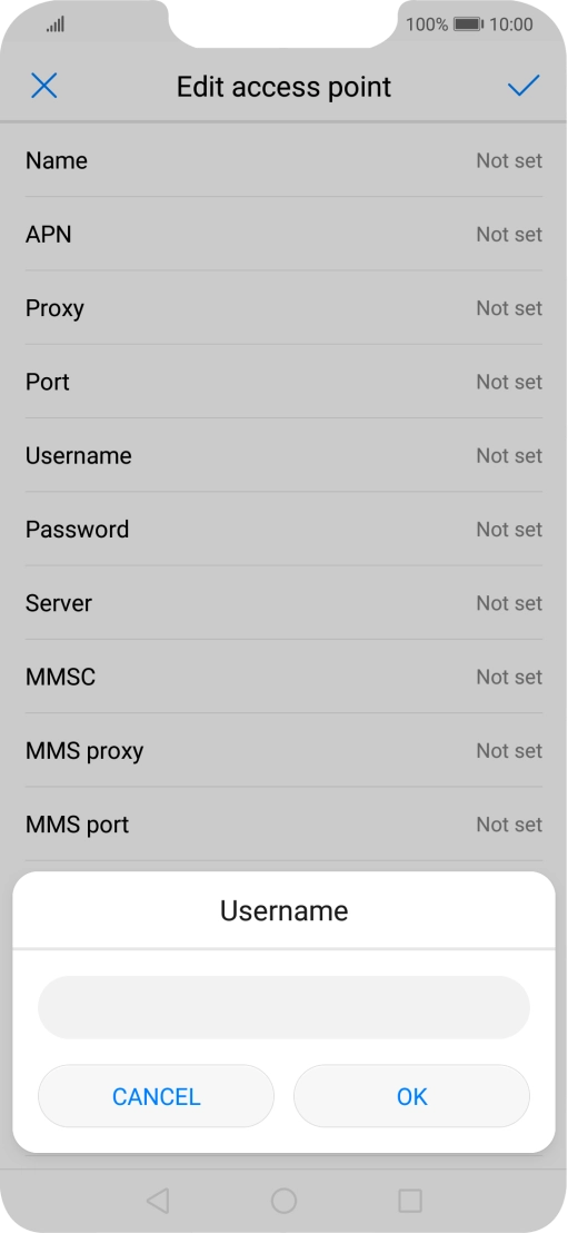 Key in eesecure and press OK.