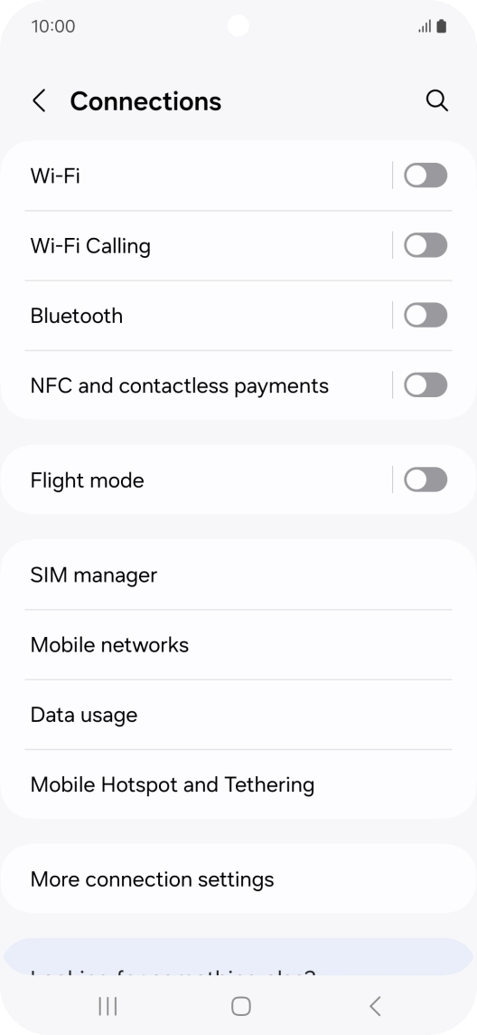 Press Mobile Hotspot and Tethering.