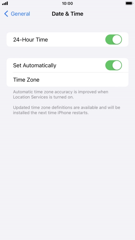 Press the Home key to return to the home screen.