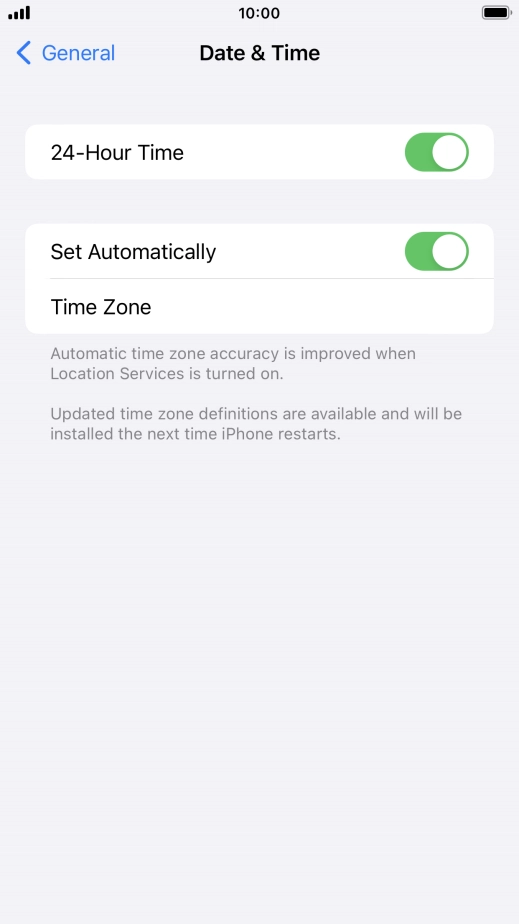 Press the Home key to return to the home screen.