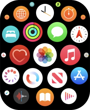 Press the heart rate sensor icon.