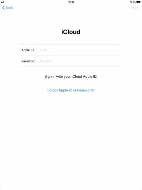 Press the field next to 