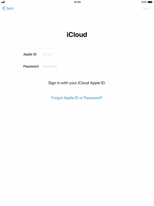 Press the field next to 