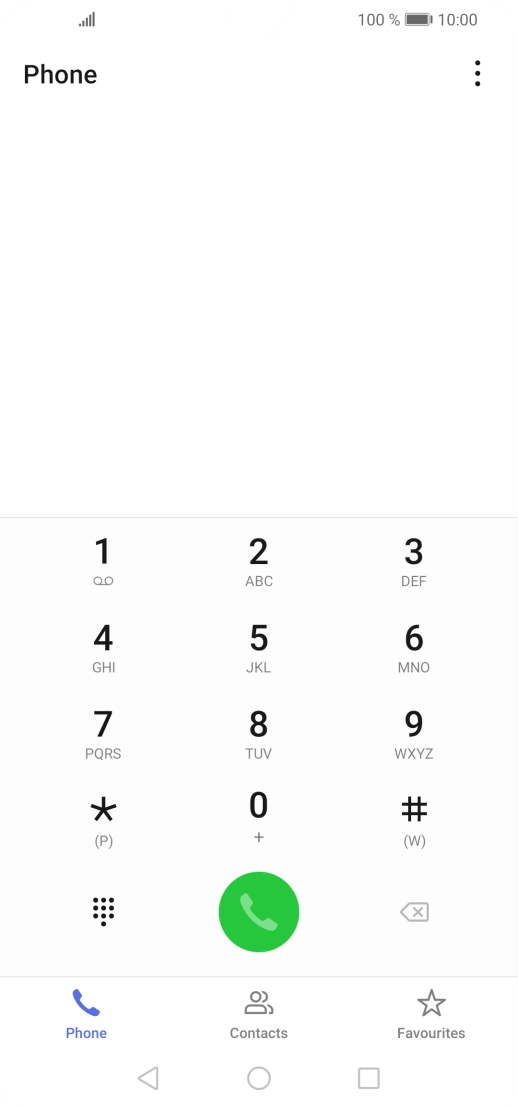 Press the menu icon.