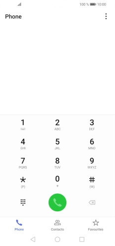 Press the menu icon.
