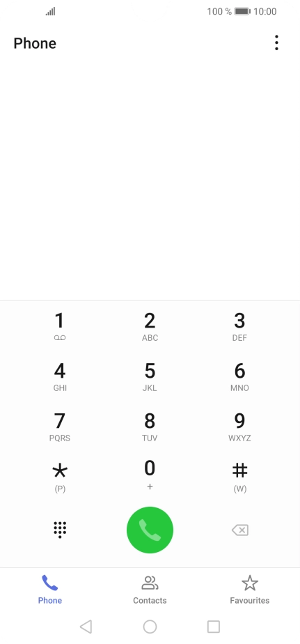 Press the menu icon.