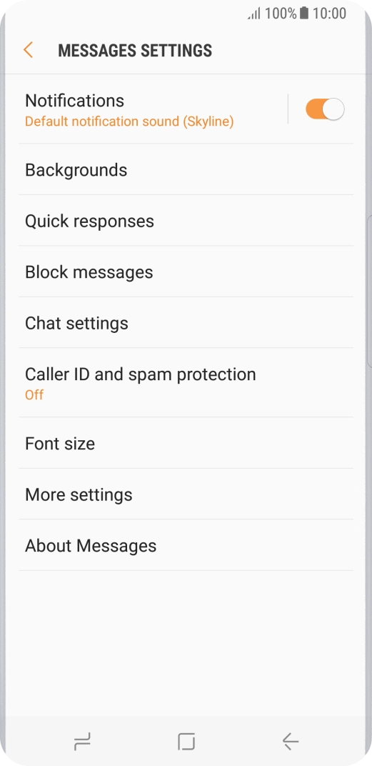 Press More settings.