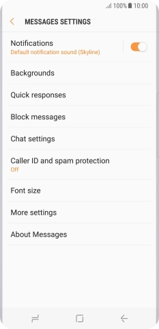 Press More settings.