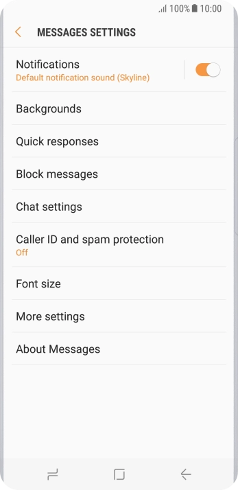 Press More settings.