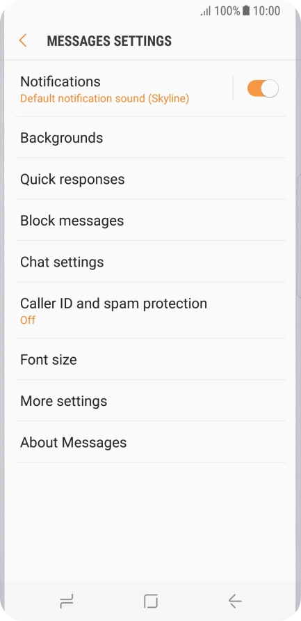 Press More settings.