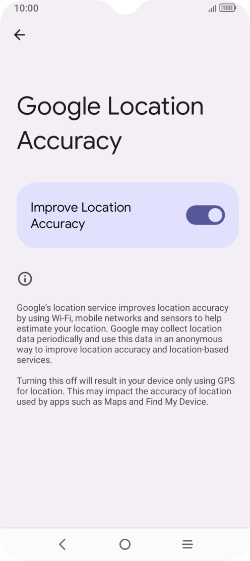 If you press the indicator next to 