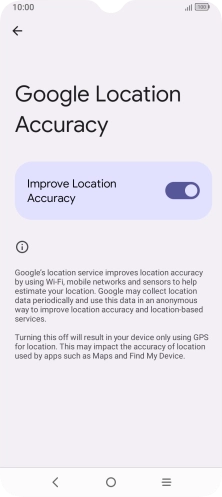 If you press the indicator next to 