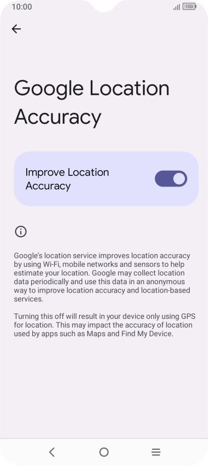 If you press the indicator next to 