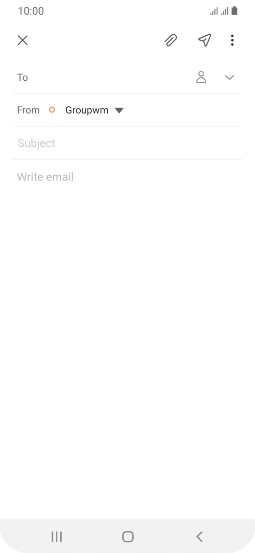 Press To and key in the first letters of the recipient's name.