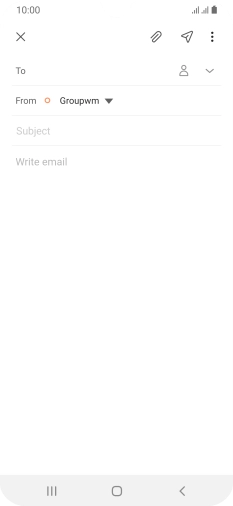 Press To and key in the first letters of the recipient's name.