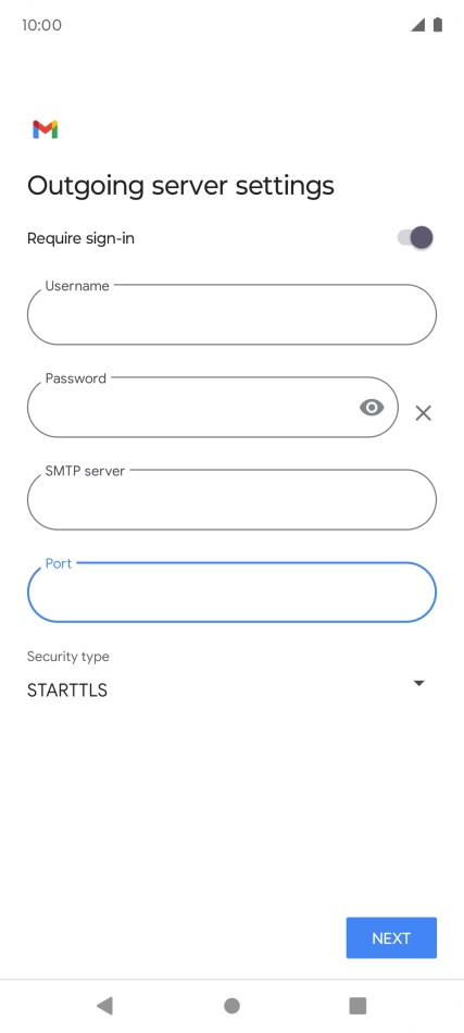 Press the drop down list below 