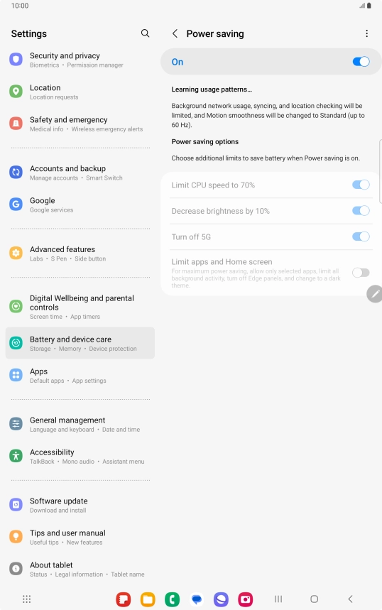 Press the Home key to return to the home screen.