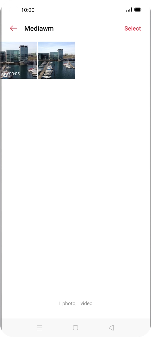 Press and hold any picture or video clip.