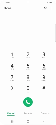 Press the menu icon.