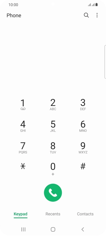Press the menu icon.