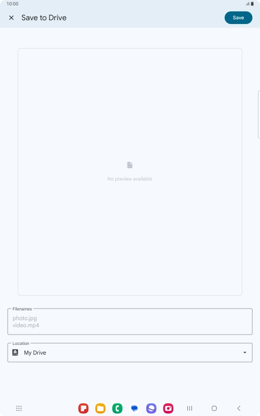 Press the field below 