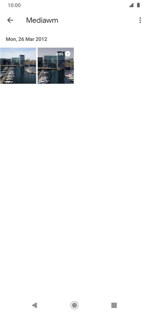 Press and hold any picture or video clip.