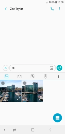 Press the picture icon.