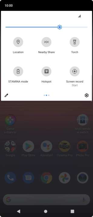 Press STAMINA mode to turn on the function.