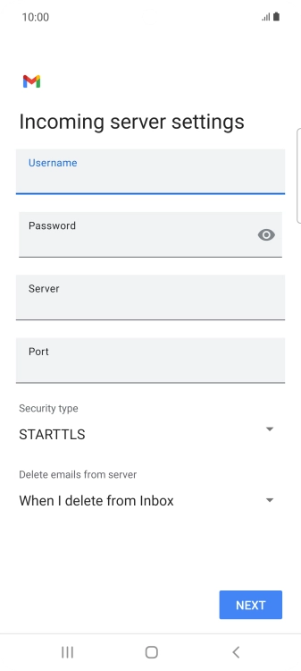 Press the field below 