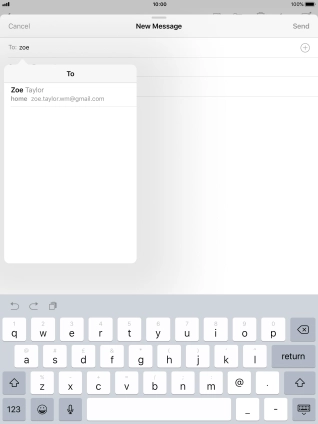 Press the required contact.