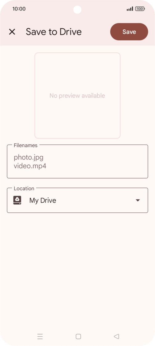 Press the field below 