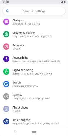 Press Security & location.
