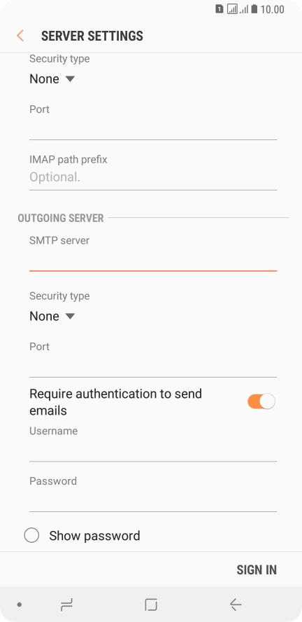 Press the drop down list below 