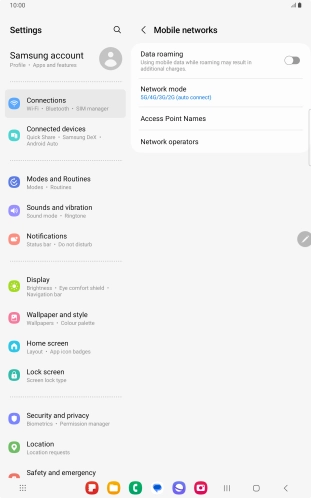Press Access Point Names.