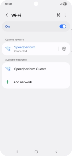 Press the Home key to return to the home screen.