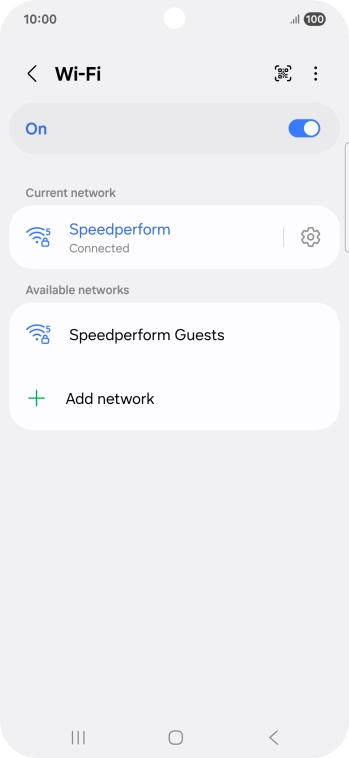 Press the Home key to return to the home screen.