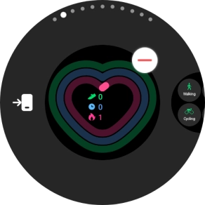 Press the remove widget icon.