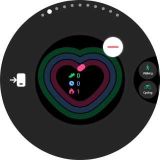 Press the remove widget icon.