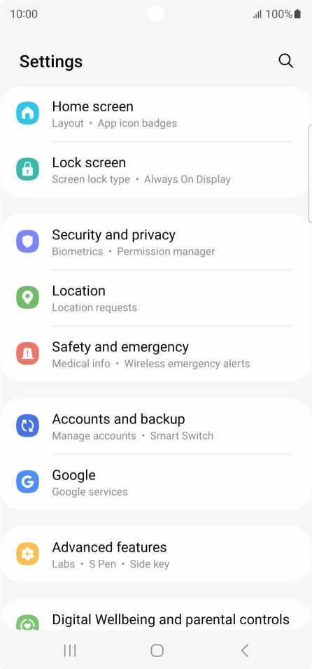 Press Accounts and backup.