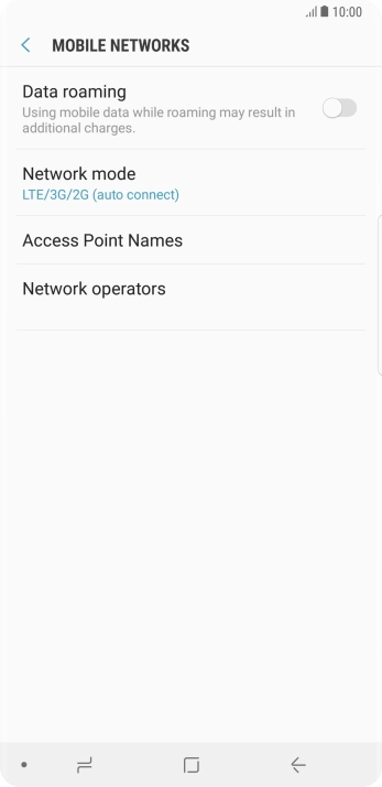 Press Access Point Names.