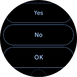 Press the required quick reply.